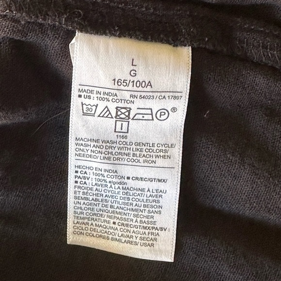 Old Navy NWT Black 100% Cotton Short Sleeve Mini Dress Women’s Large - Picture 4 of 6